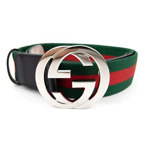 gucci mens green red black leather belt|black men's gucci belt.